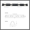 Traffic Kontrol Wheel Stop Parking Block, Rubber, 4" Inch H, 72" Inch L, 6" Inch W, White TK-PS-6-BKWH-A